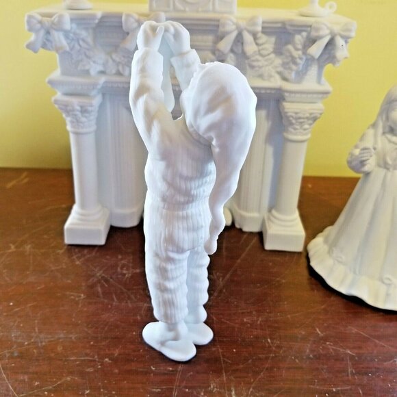 Depart 56 Decorating The Mantle Silhouette White 5 Pc Porcelain Cheryl Johnson - Picture 4 of 12